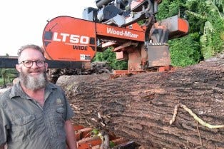Sawmilling on the Side in the Whitsunday Region of Queensland 